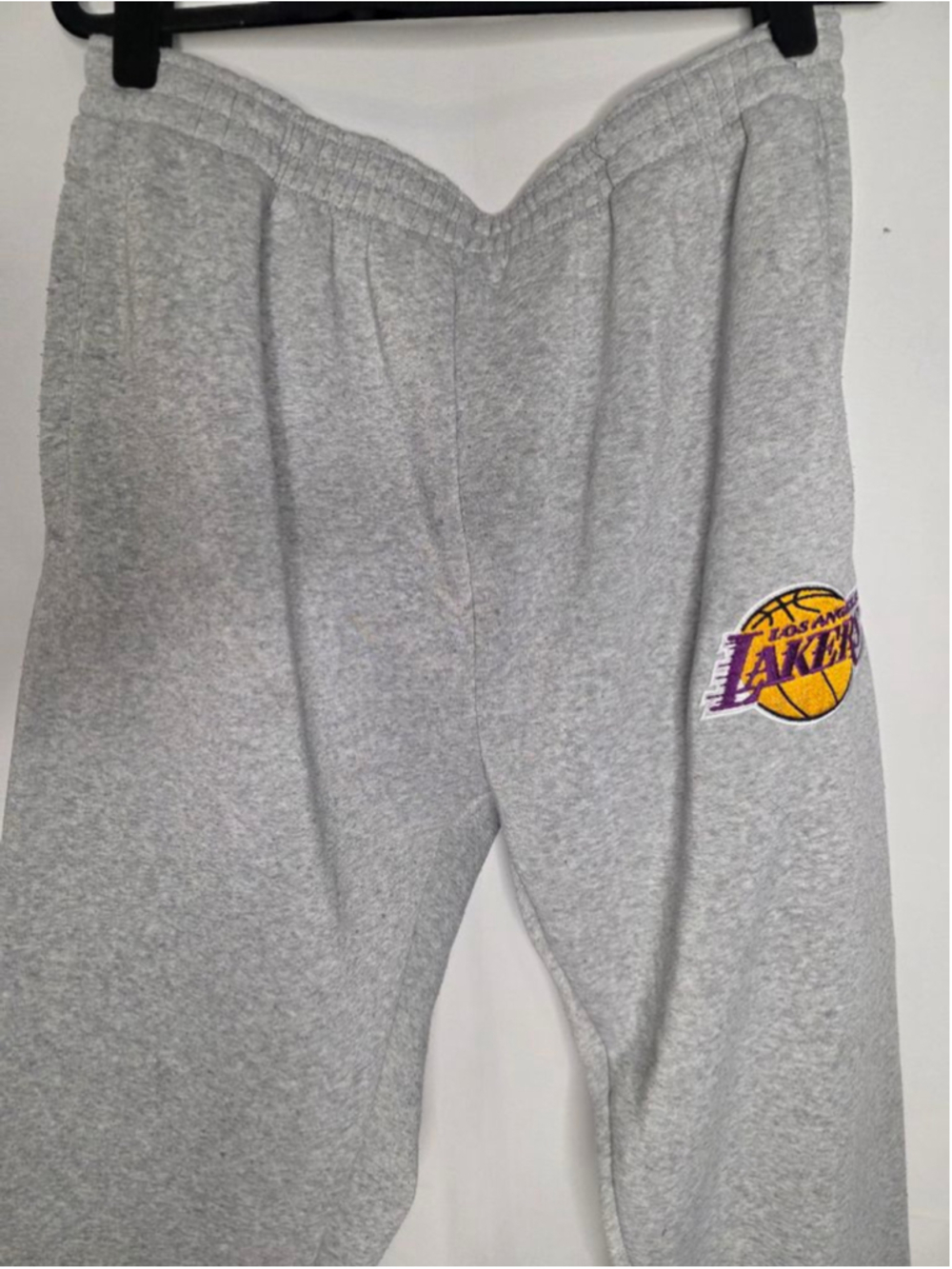 Men's NBA Grey Los Angeles Lakers Sweatpants XL - Picture 2 of 7